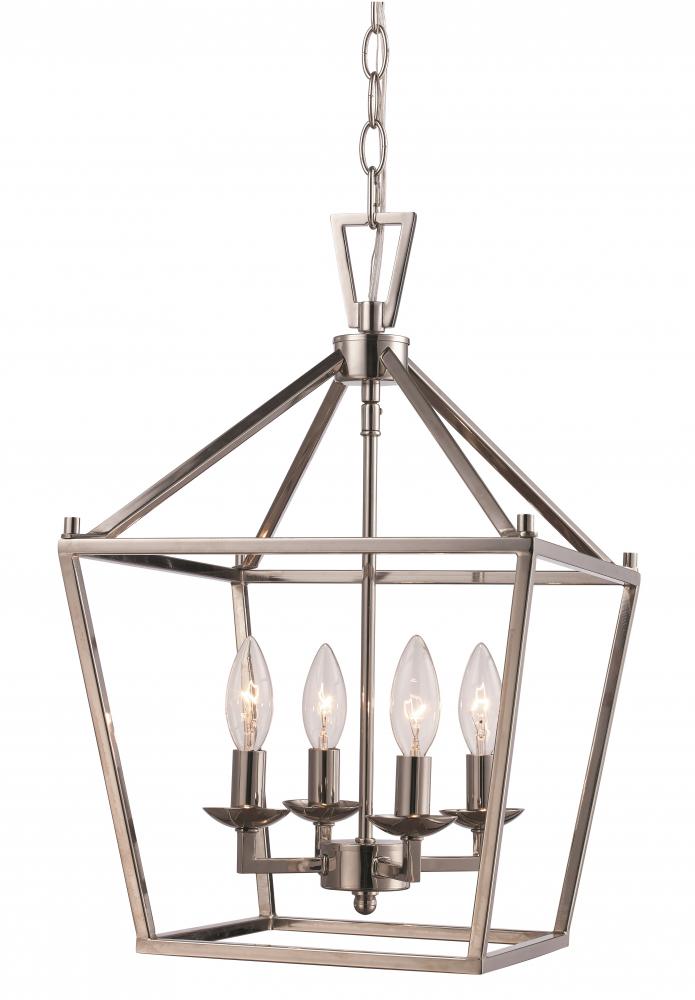 4LT PENDANT-BIRD CAGE-PC